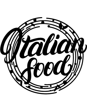 Sticker italian food