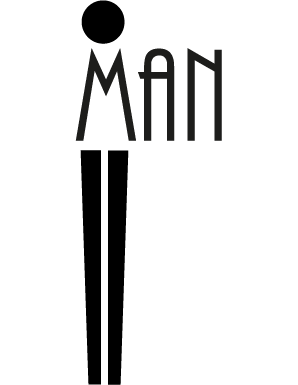 Sticker symbole homme