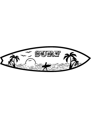 Sticker planche de surf