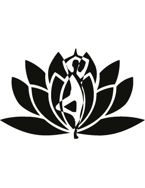 Sticker lotus yoga